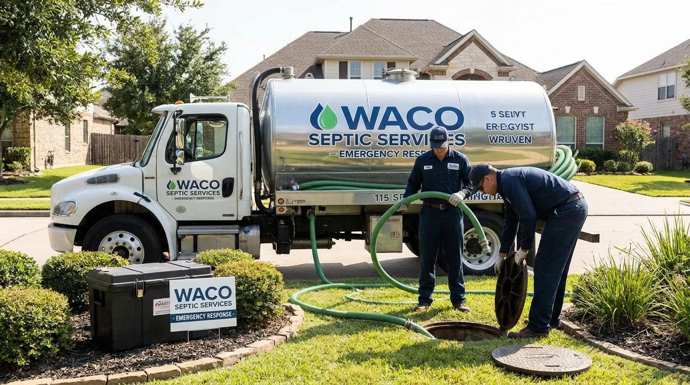 Septic emergency response at a Waco home